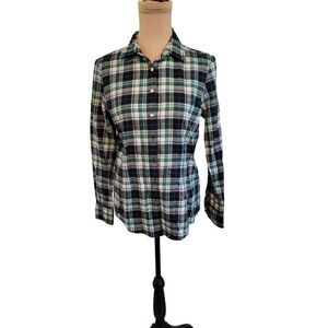 Brooks Brothers Button Down Plaid Shirt in a Size 4